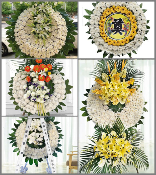福建福州福清市江镜镇柏陈村花圈速递